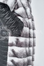 norka krestovka palto steganoe 5 155x233 - Пальто стёганое с отделкой мехом норки-крестовки sapphire cross П-042