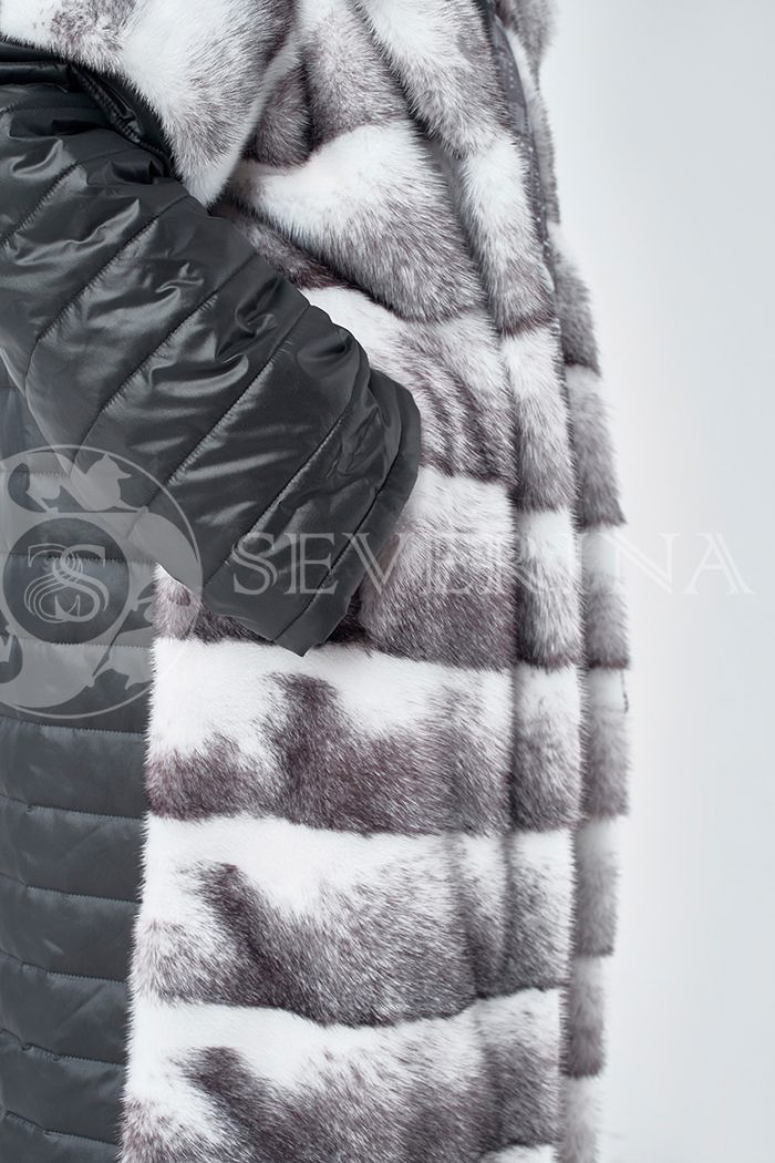 norka krestovka palto steganoe 5 700x1050 - пальто стёганое с отделкой мехом норки-крестовки sapphire cross