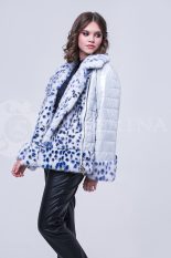 doletskiy 1711 155x233 - Куртка с отделкой из меха норки white с анималистичным принтом К-019
