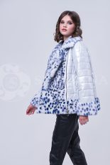 doletskiy 1742 155x233 - Куртка с отделкой из меха норки white с анималистичным принтом К-019