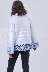 doletskiy 1792 155x232 - Куртка с отделкой из меха норки white с анималистичным принтом К-019