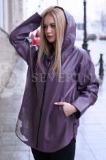 gen4674 155x233 - Куртка из итальянской экокожи фиолетового цвета Э-001