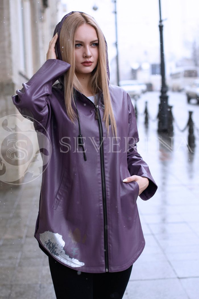 gen4675 700x1050 - Куртка из итальянской экокожи фиолетового цвета Э-001