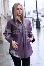 gen4676 155x235 - Куртка из итальянской экокожи фиолетового цвета Э-001
