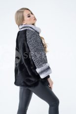 lev300275 1 155x233 - Куртка из меха норки с отделкой мехом орилага и рукавами из твида Chanel Н-137-1