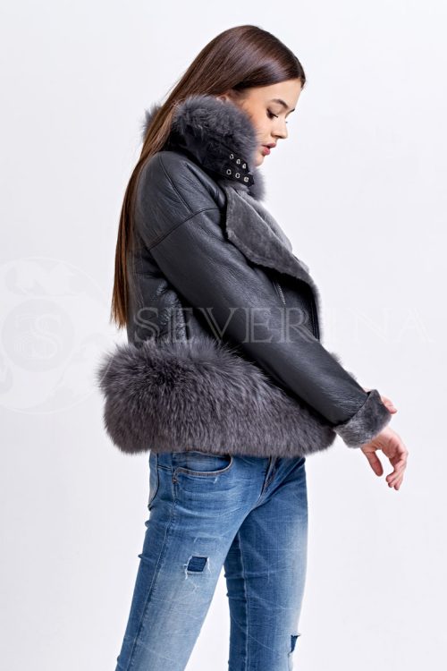 seraja1 500x750 - куртка-дубленка "авитатор" с меховой отделкой