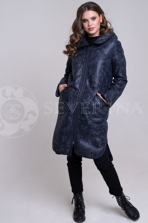 2stor sinjaja3 500x750 - пальто в гусиную лапку с отделкой из меха норки