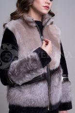 bezh chernaja molnii3 155x233 - куртка-дубленка из меха овчины