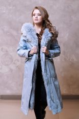 golubaja lisa 4 155x233 - куртка-парка с отделкой мехом лисы