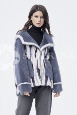 doletskiy 1190 155x232 - шуба-куртка из цветного меха норки в стиле «пэчворк»