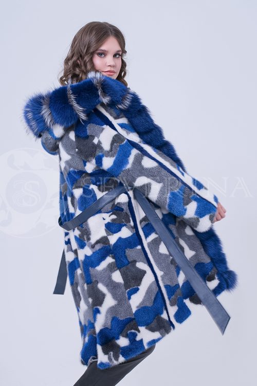 doletskiy 2558 500x751 - Шуба-куртка из меха овчины голубого цвета К-012