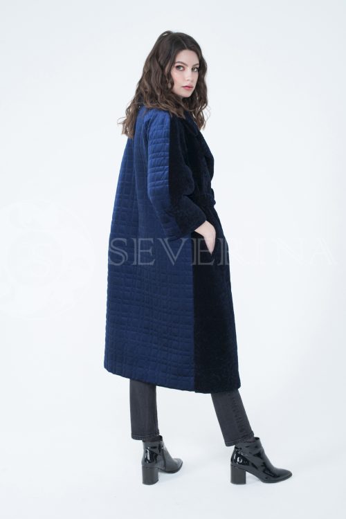 lev302112 500x750 - пальто с отделкой из меха песца пудрового цвета