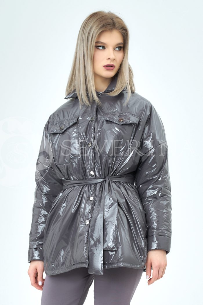 grafit lake 2 700x1050 - куртка-рубашка из утепленной плащевки лаке