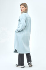 palto rubashka golubaja 4 155x233 - Пальто-рубашка из мягкой ткани голубого цвета  ЯВ-065