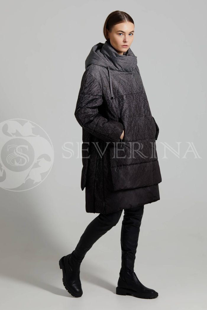 puhovik elochka gradient 2 700x1050 - пальто утепленное с капюшоном "в ёлочку"