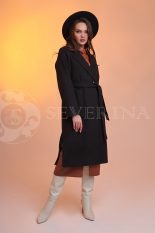t5 palto chernaja klassika karmany 1 155x233 - Пальто классическое черного цвета TH-0326