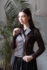 kurtka kozhanaja 3 155x233 - Куртка из натуральной кожи "косуха" КЖ-0131