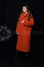 shuba jekomeh krasnaja 3 155x233 - Пальто из экомеха красного цвета СМ-541