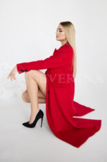 palto dvubortnoe krasnoe 2 155x233 - Пальто классическое двубортное красного цвета