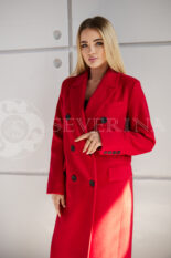 palto dvubortnoe krasnoe 3 155x233 - Пальто классическое двубортное красного цвета