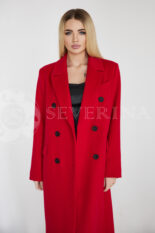 palto dvubortnoe krasnoe 4 155x233 - Пальто классическое двубортное красного цвета