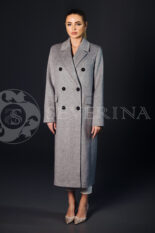 palto dvubortnoe seroe 2 1 155x233 - Пальто классическое двубортное серого цвета