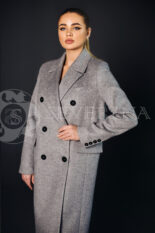 palto dvubortnoe seroe 4 155x233 - Пальто классическое двубортное серого цвета